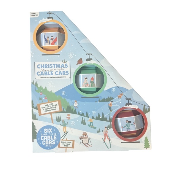 Professor Puzzle Other - Six Game Filled Cable Cars Mini Game Set Cable Car Christmas Holiday Bundle